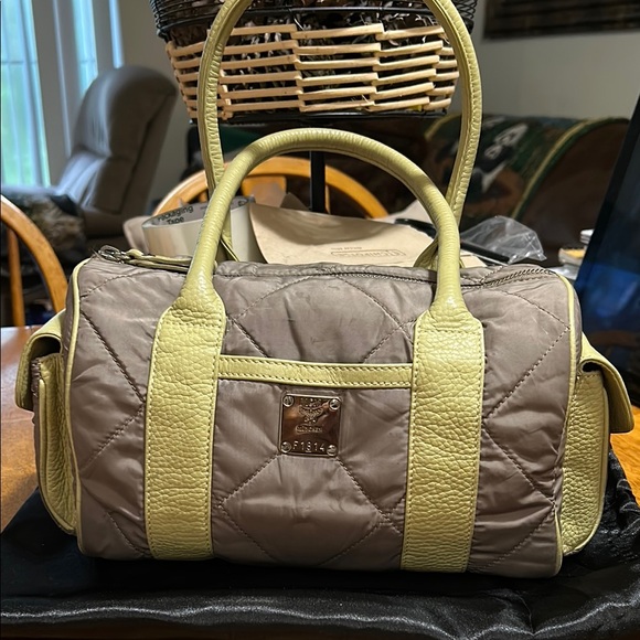 MCM Handbags - MCM Quilted Nylon Satchel